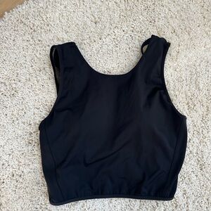 Lululemon Black Tank with Mesh Back
